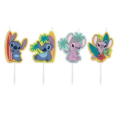 Velas Stitch 4 Unid