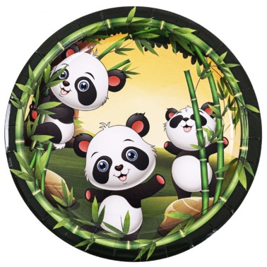 Pratos Panda da Floresta