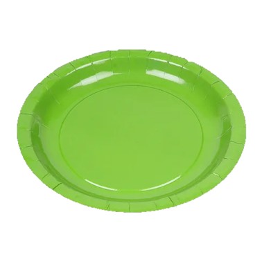 Pack Pratos Verde Alface 10 Unid