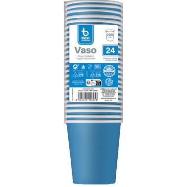 Pack Copos Azul Royal 24 Unid Pack Copos Azul Royal 24 Unid