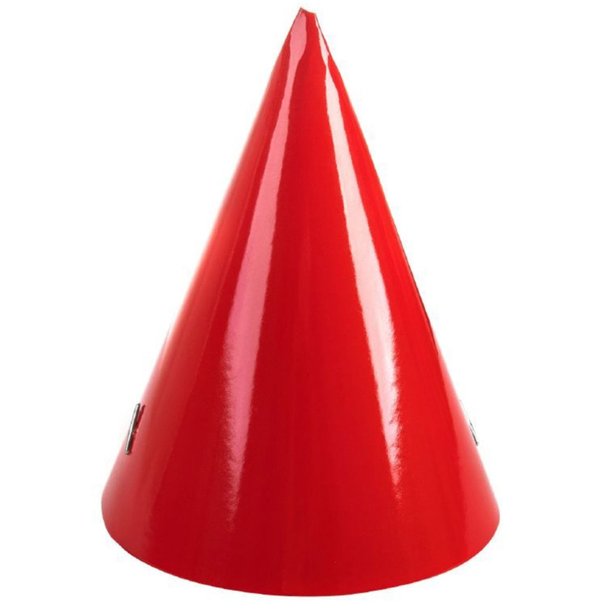 Chapéu Cone Vermelho 6 Unid