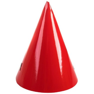 Chapu Cone Vermelho 6 Unid
