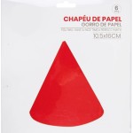 Chapu Cone Vermelho 6 Unid