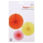 Leque Papel 3 Cores