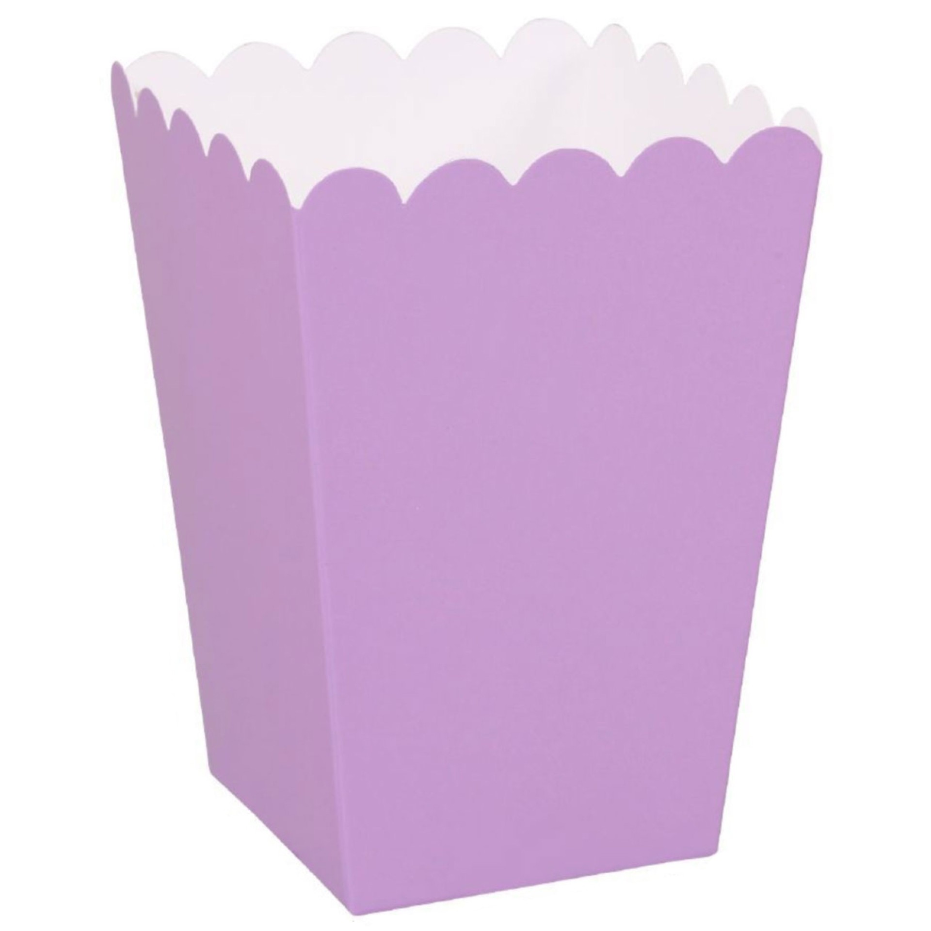 Caixas Pipocas Lilás Pequenas 6 Unid