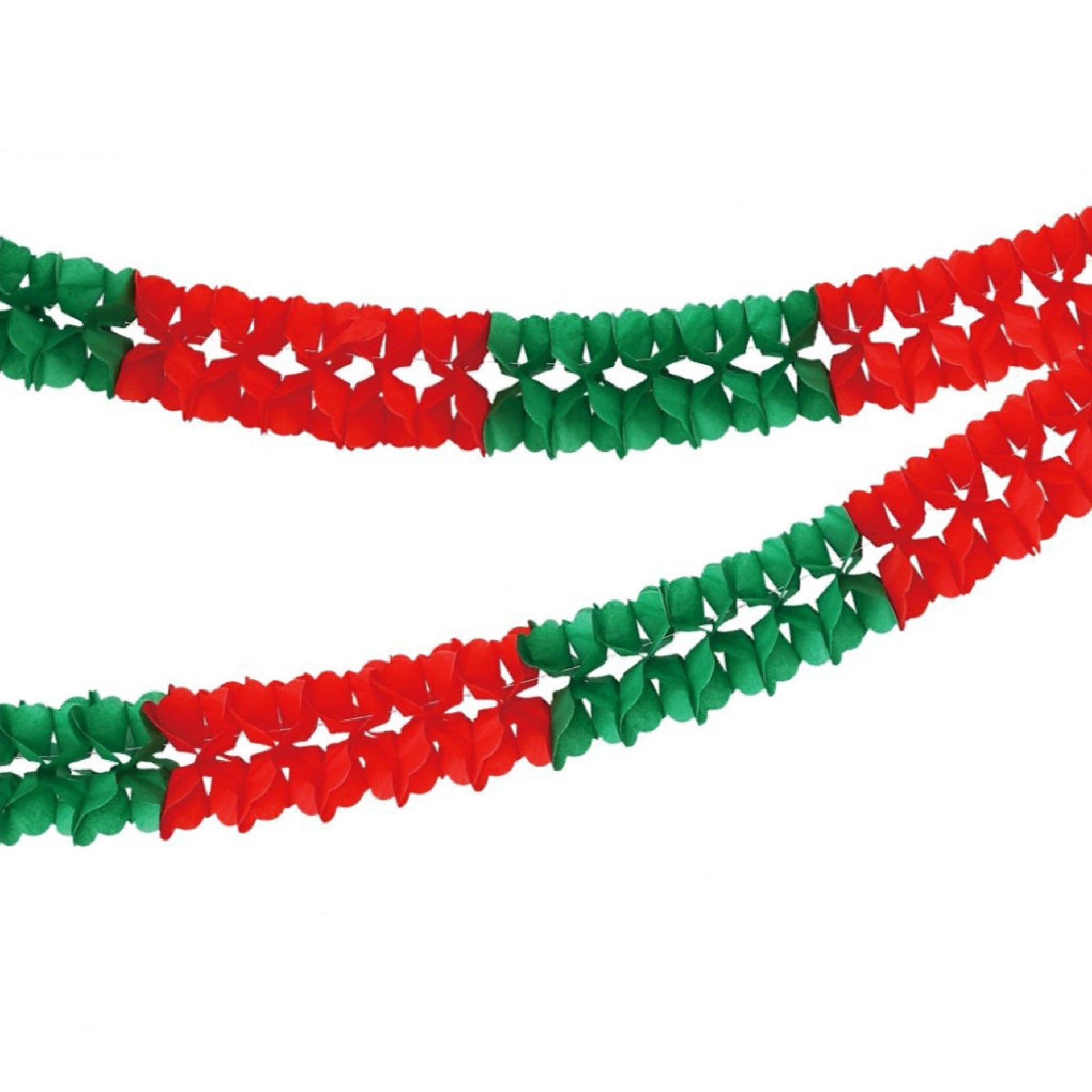 Grinalda Papel Verde e Vermelha 3M