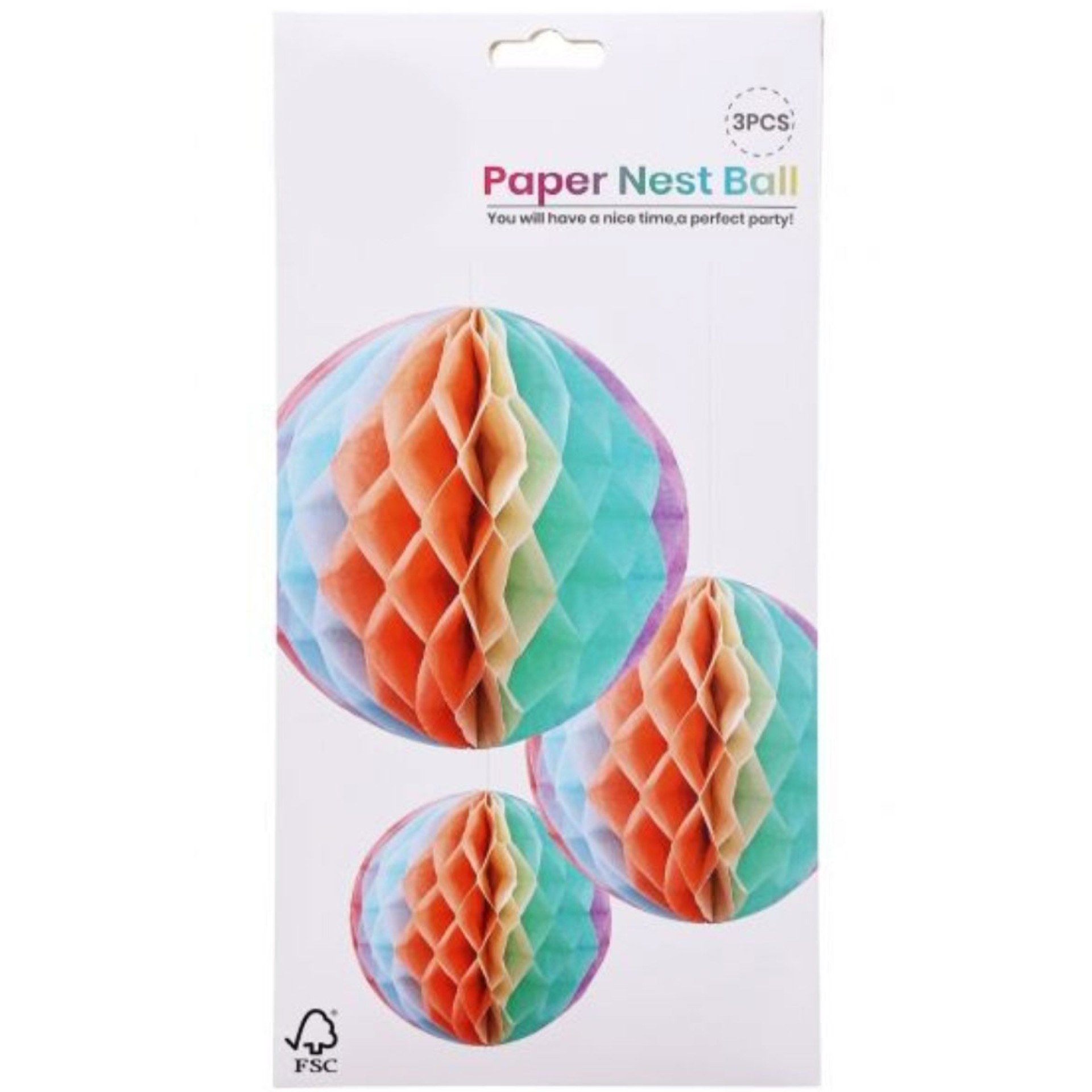 Balão Papel Pastel 3 Unid