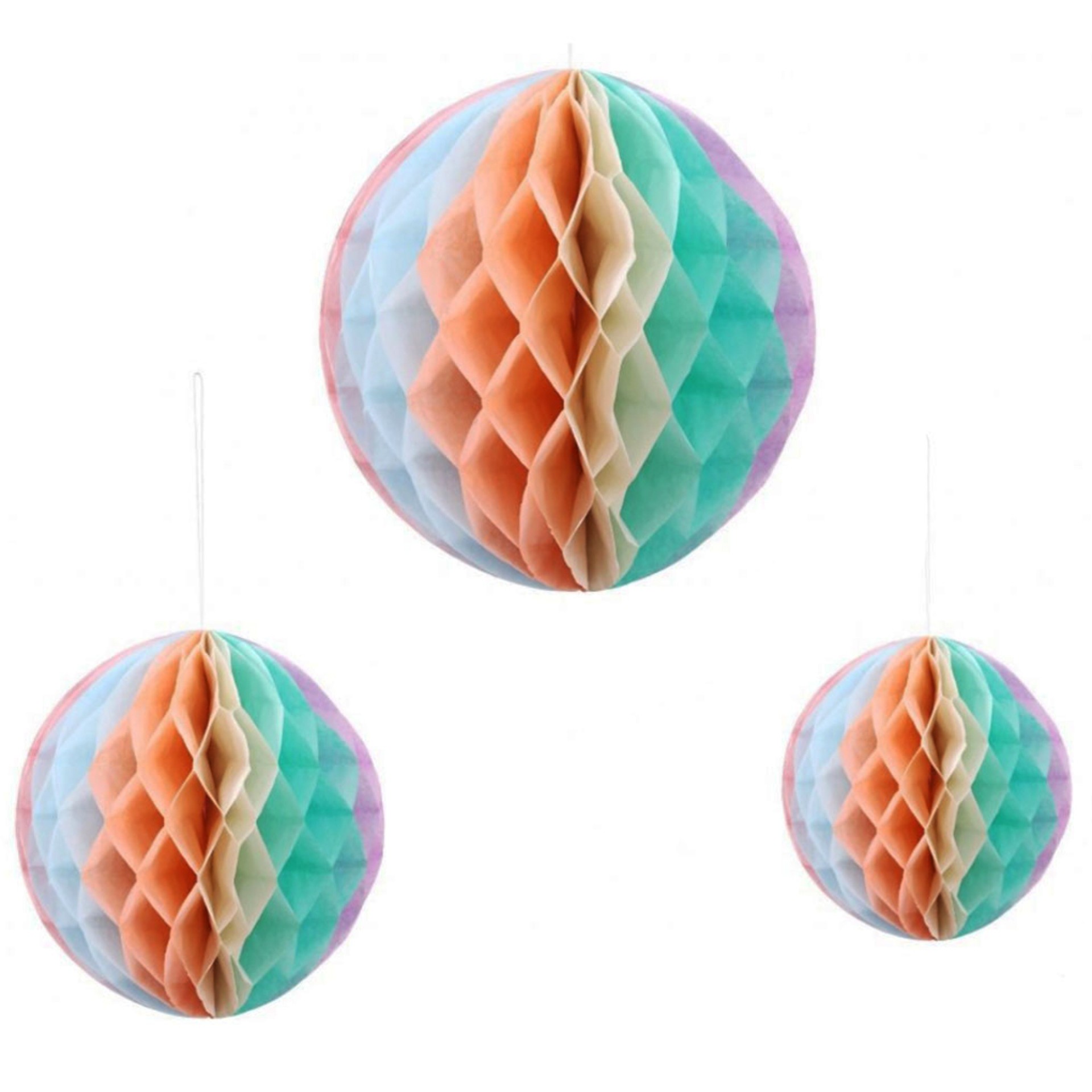 Balão Papel Pastel 3 Unid