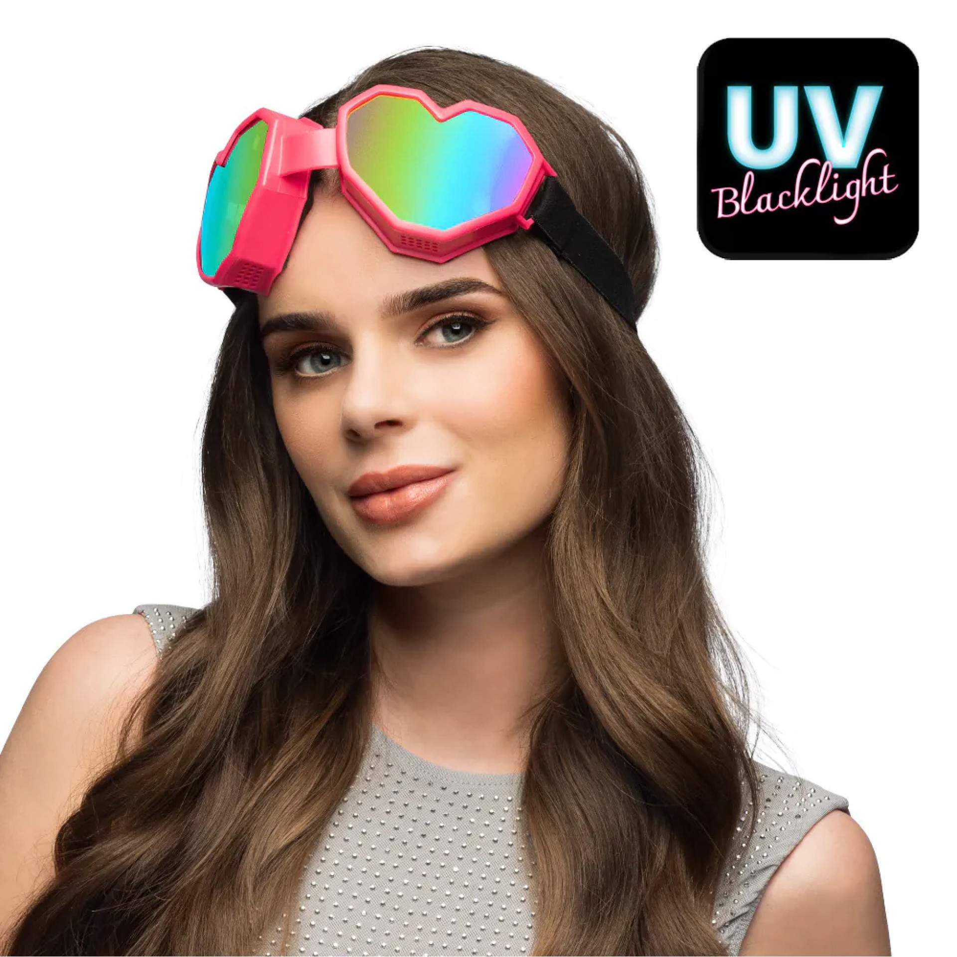 Óculos Festival Coração Rosa