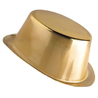 Cartola Dourada Plstico