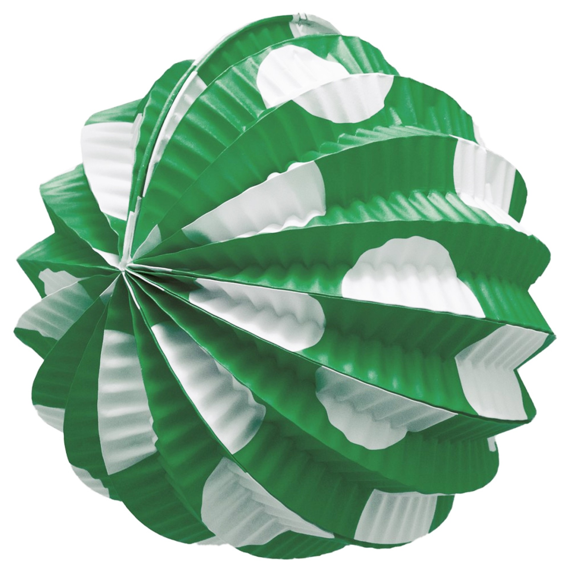 Balão Papel Verde Com Bolinhas