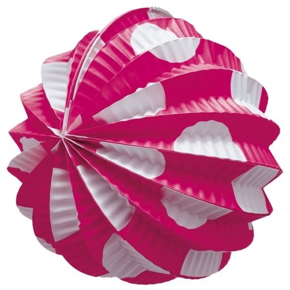 Balo Papel Fushia Com Bolinhas