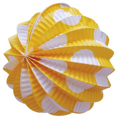 Balo Papel Amarelo Com Bolinhas