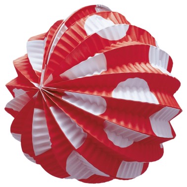 Balo Papel Vermelho Com Bolinhas