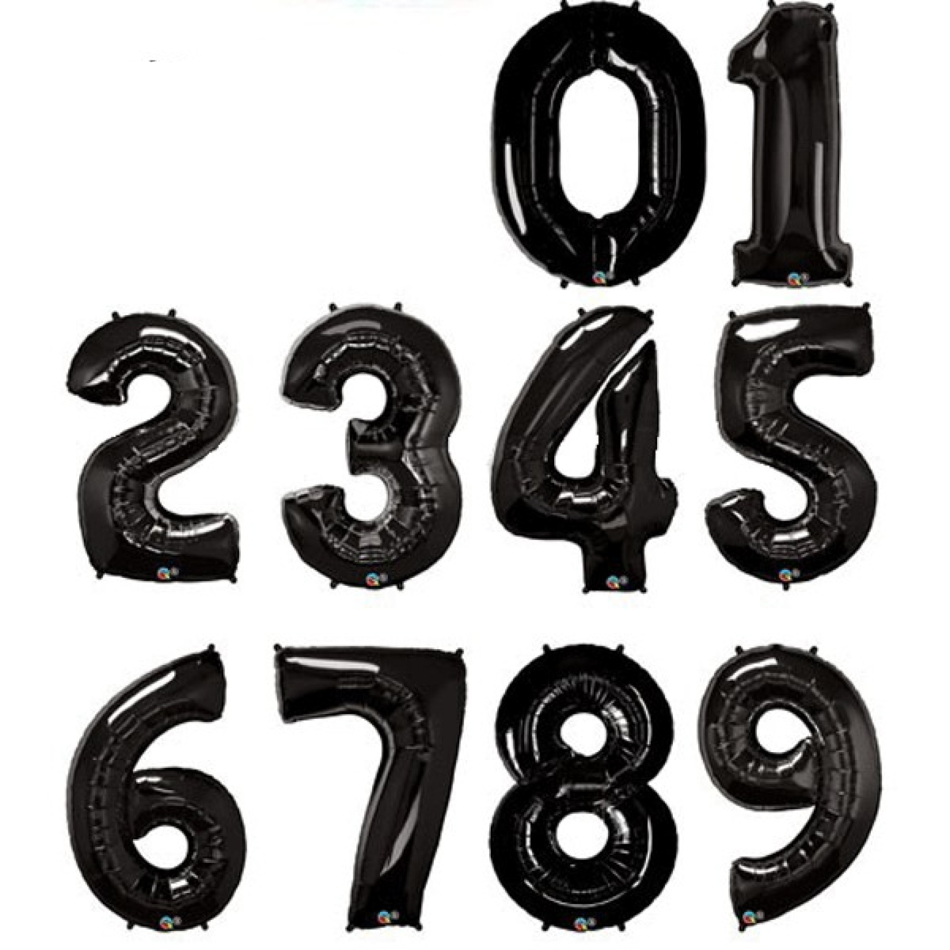 Balão Numero Preto