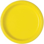 Pratos Amarelos Neon 8 Unid