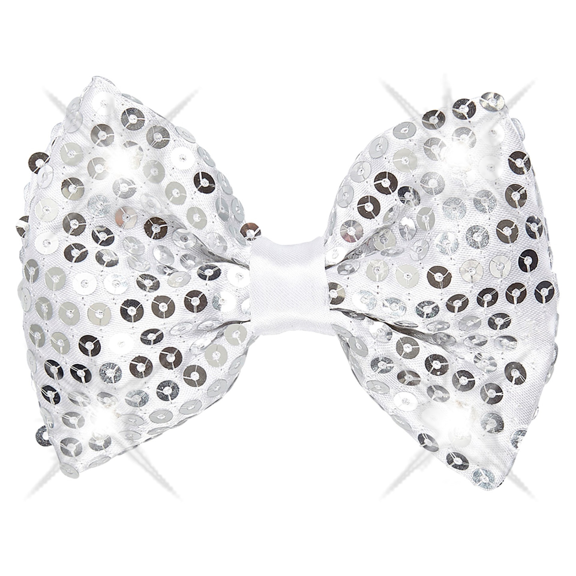 Laço Prata Com Leds