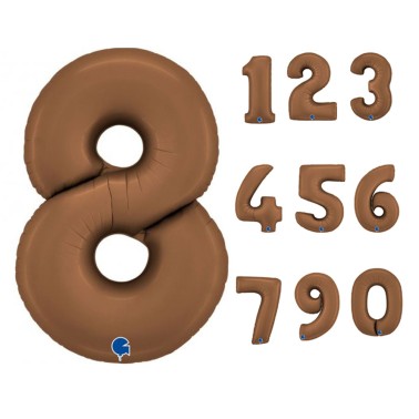 Balo Nmero Castanho Chocolate Foil