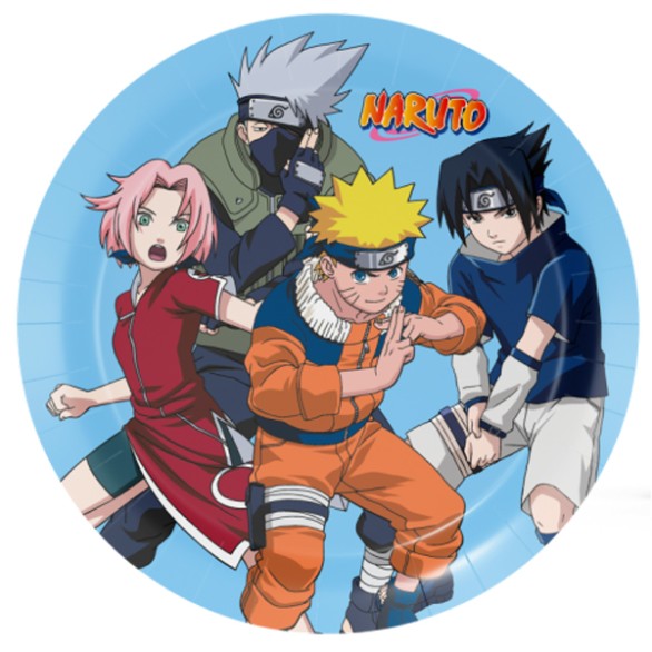 Pratos Naruto 8 Unid