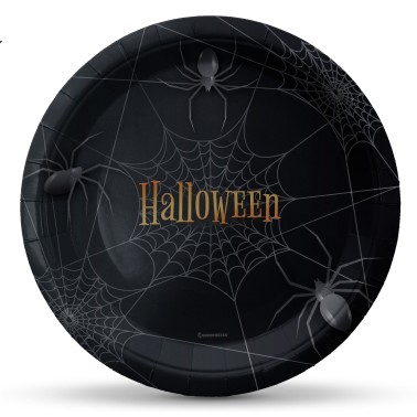 Pratos Aranha Halloween