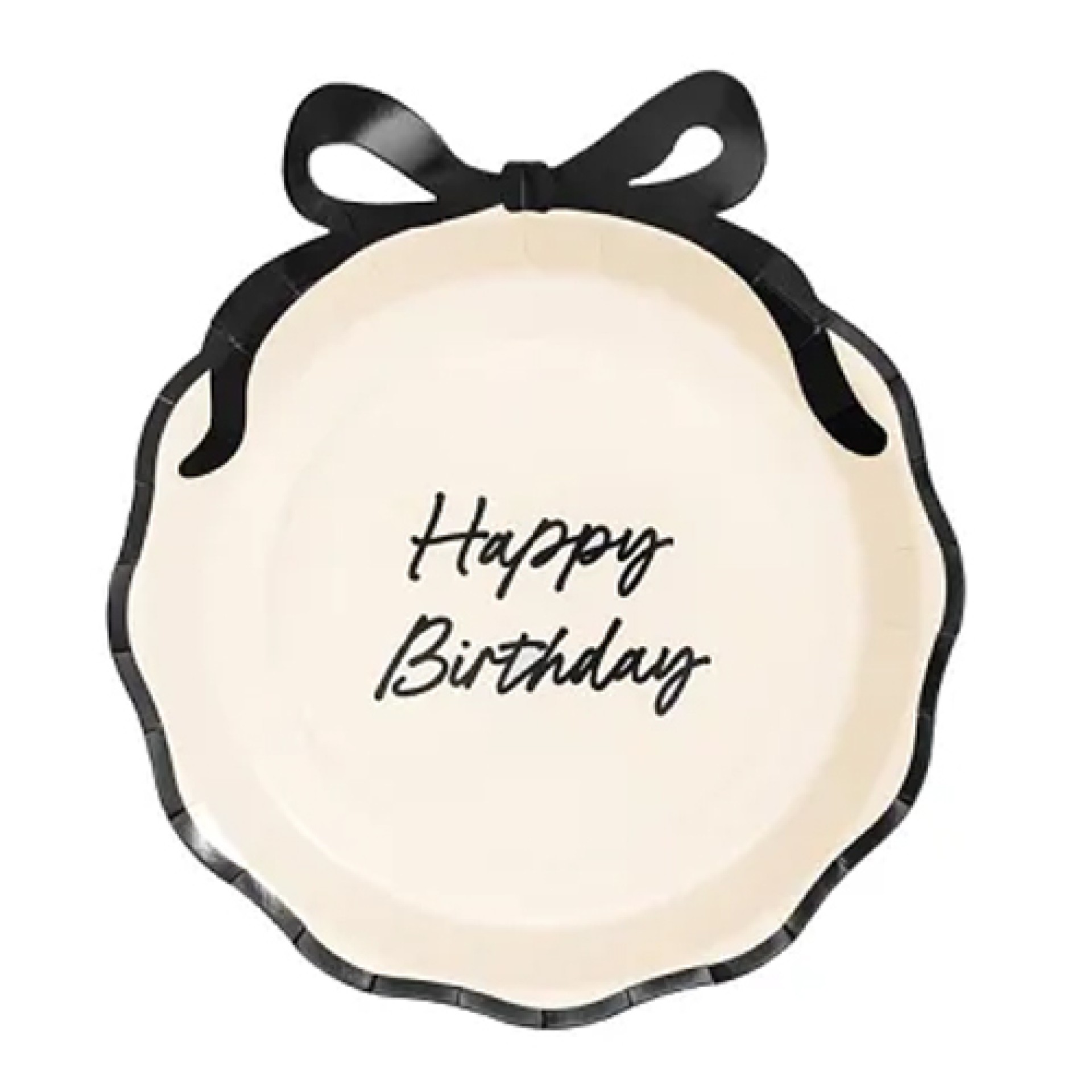 Pratos Laço Happy Birthday 6un