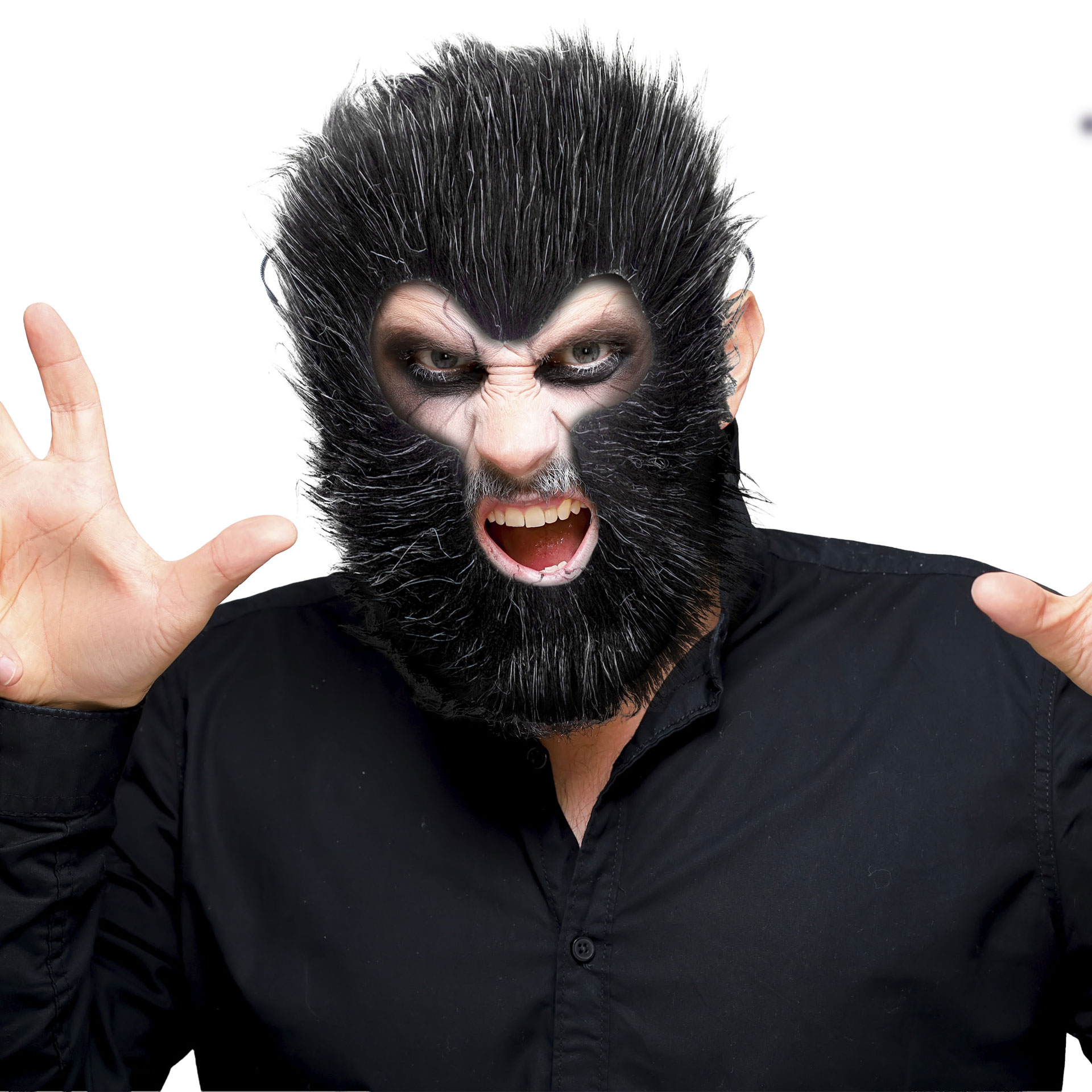 Máscara Lobisomem com Pelo