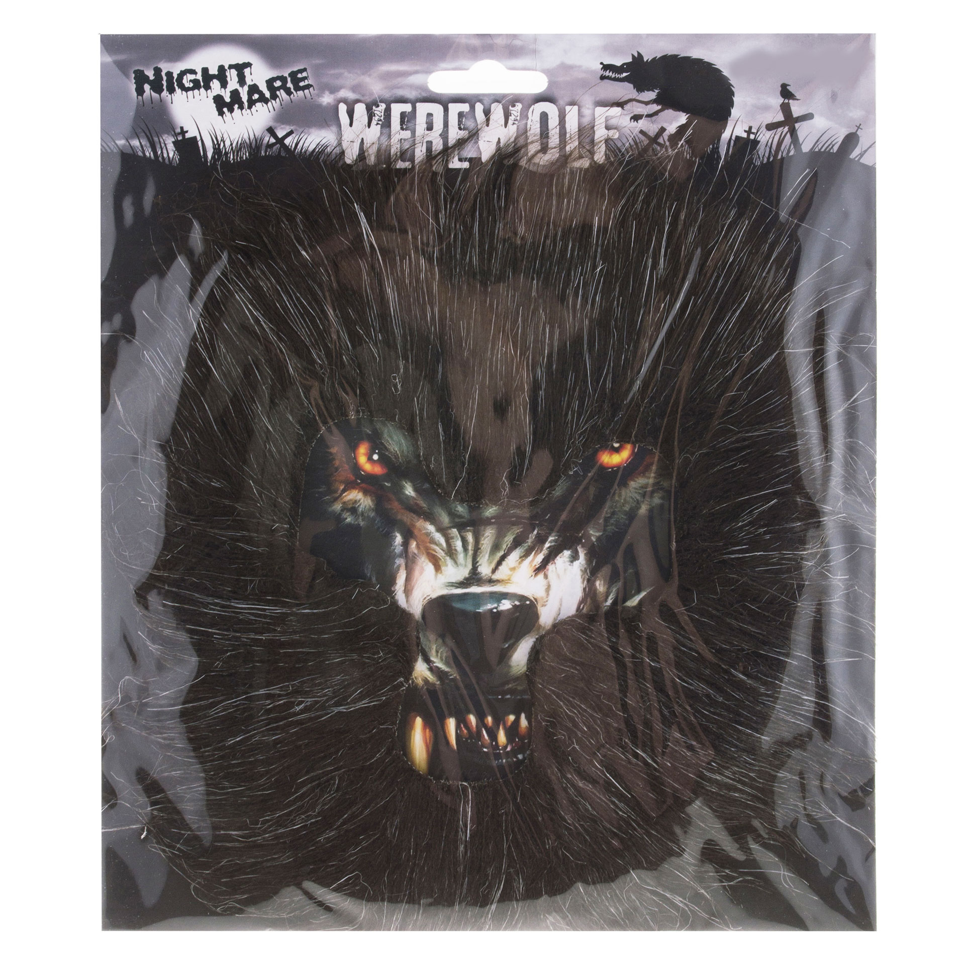 Máscara Lobisomem com Pelo