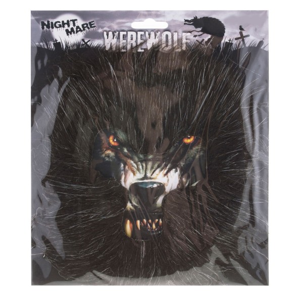 Máscara Lobisomem com Pelo