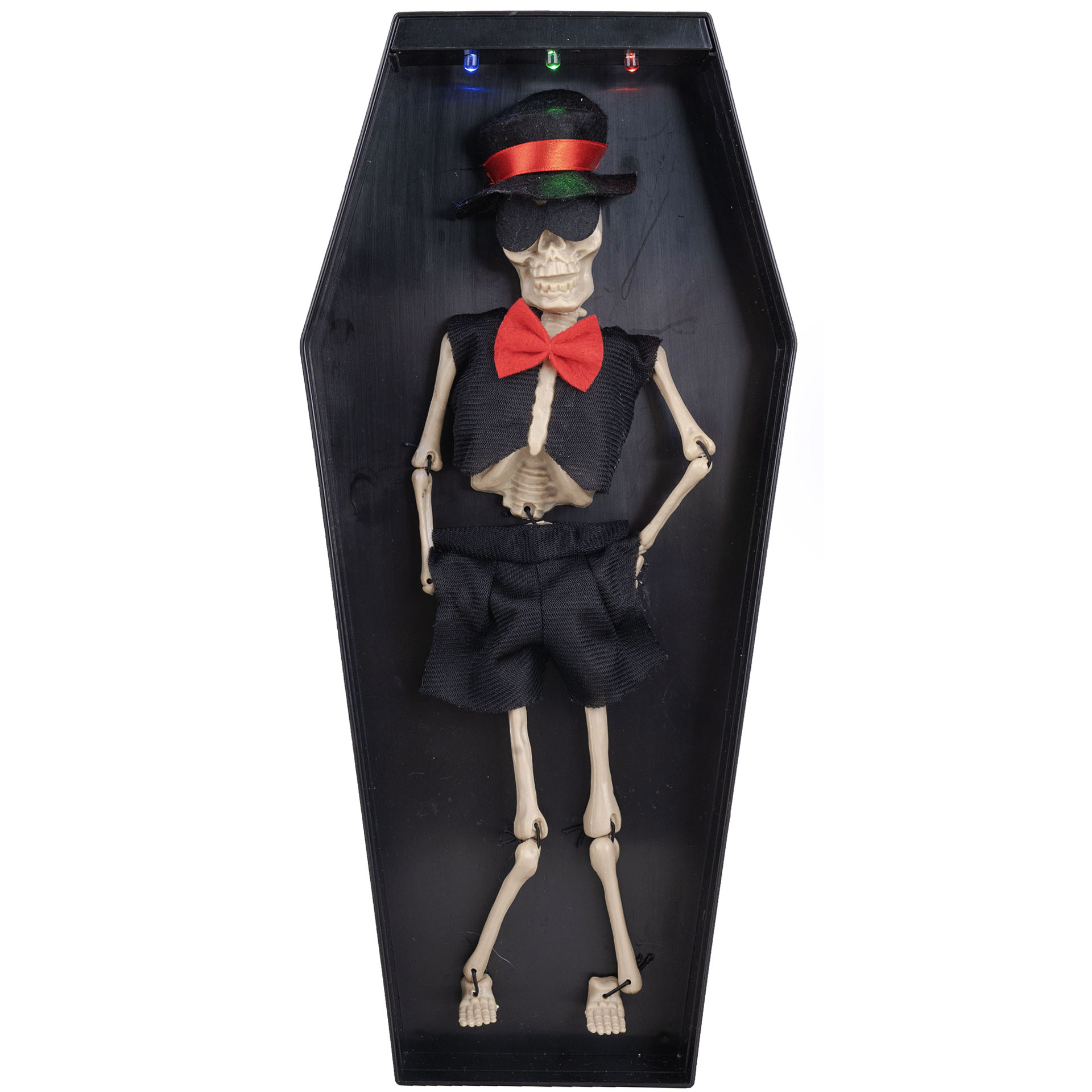 Esqueleto Dançarino no Caixão