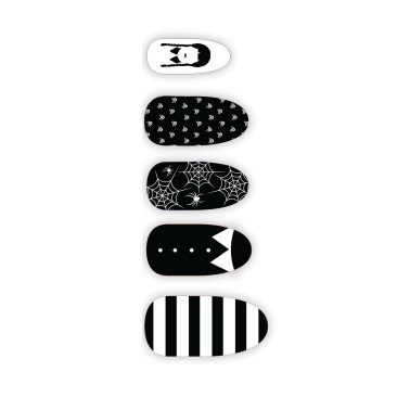 Unhas Góticas Wednesday Unhas Góticas Wednesday