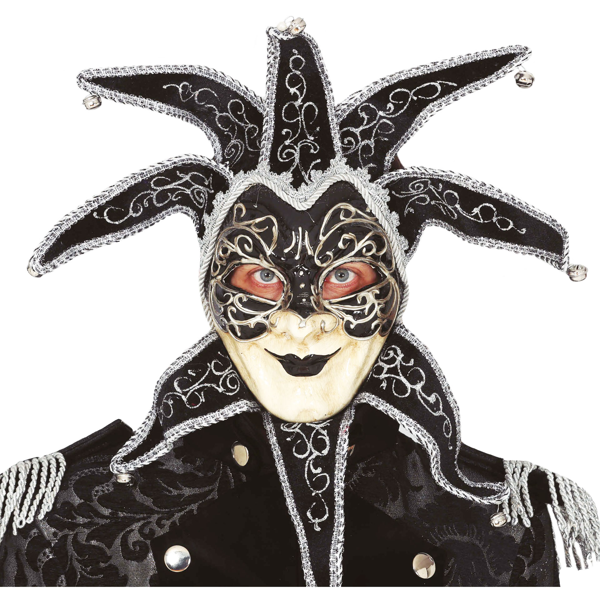 Máscara Veneziana Delux Negra
