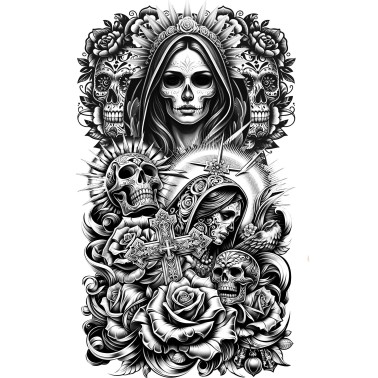 Tatuagem dia de los Muertos