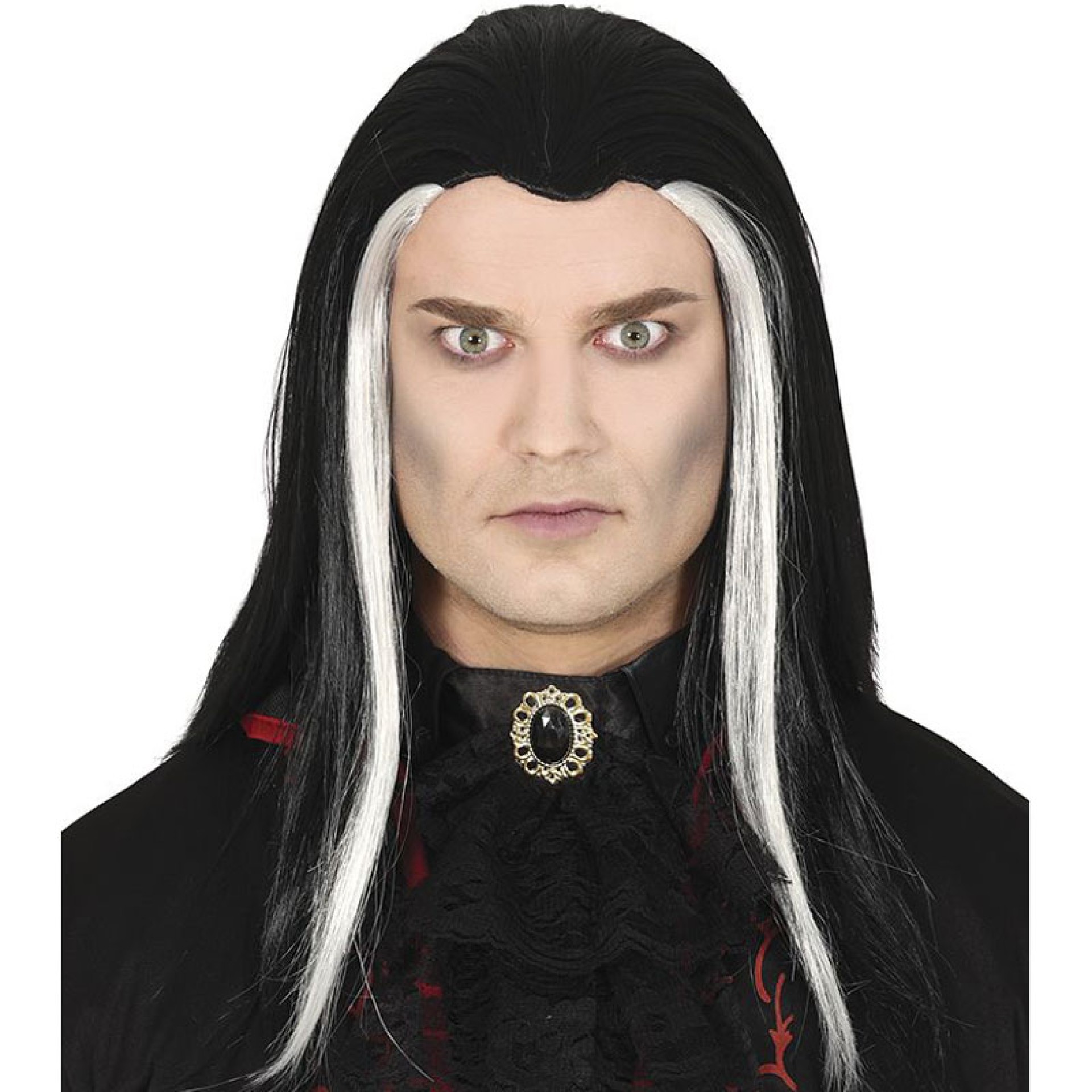 Peruca Vampiro com Madeixas