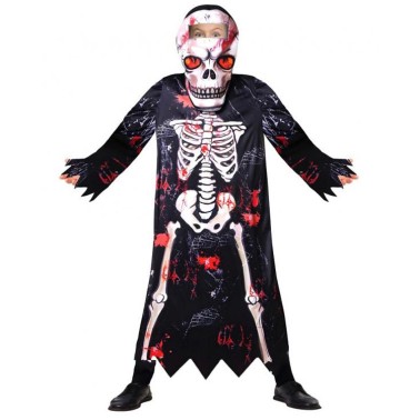Fato Spooky Skeleton boy Fato Spooky Skeleton boy