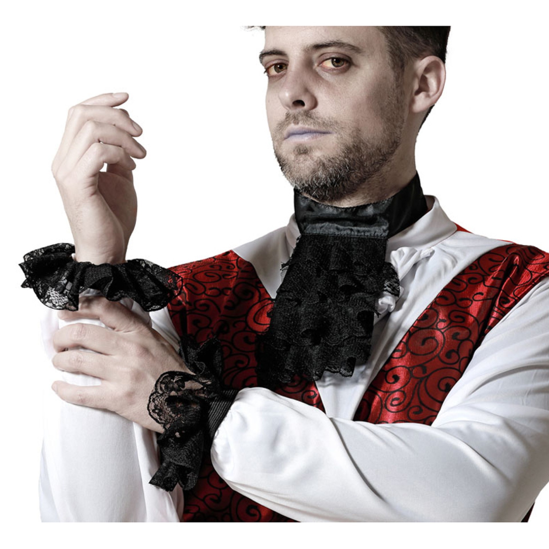 Kit Gola e Punhos rendados