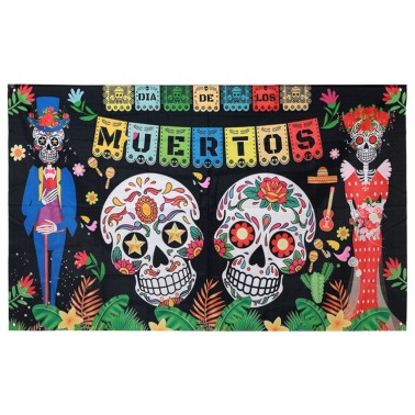 Cartaz  Dia de Los Muertos 180cm