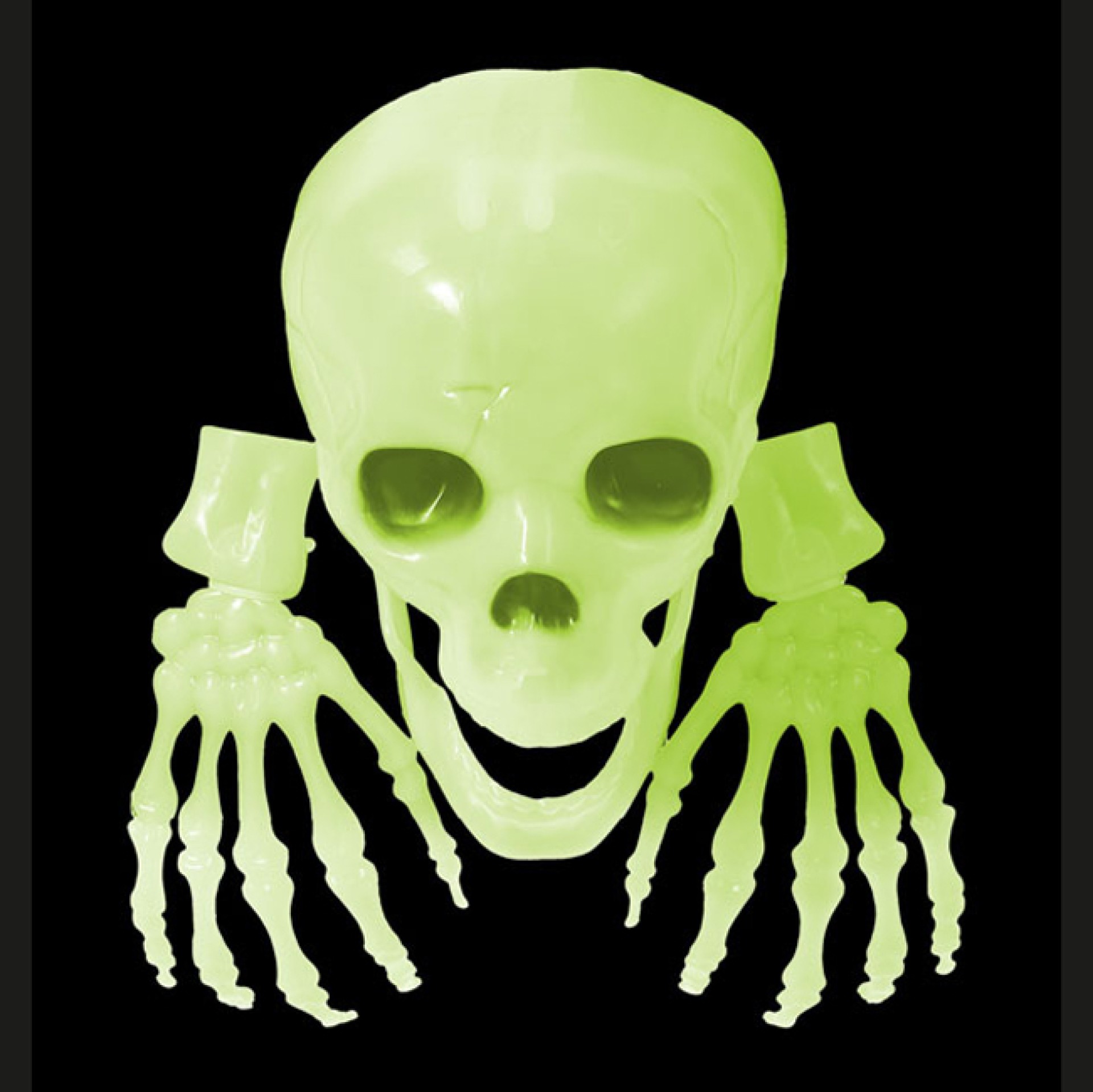 Caveira e Mãos Glow In The Dark