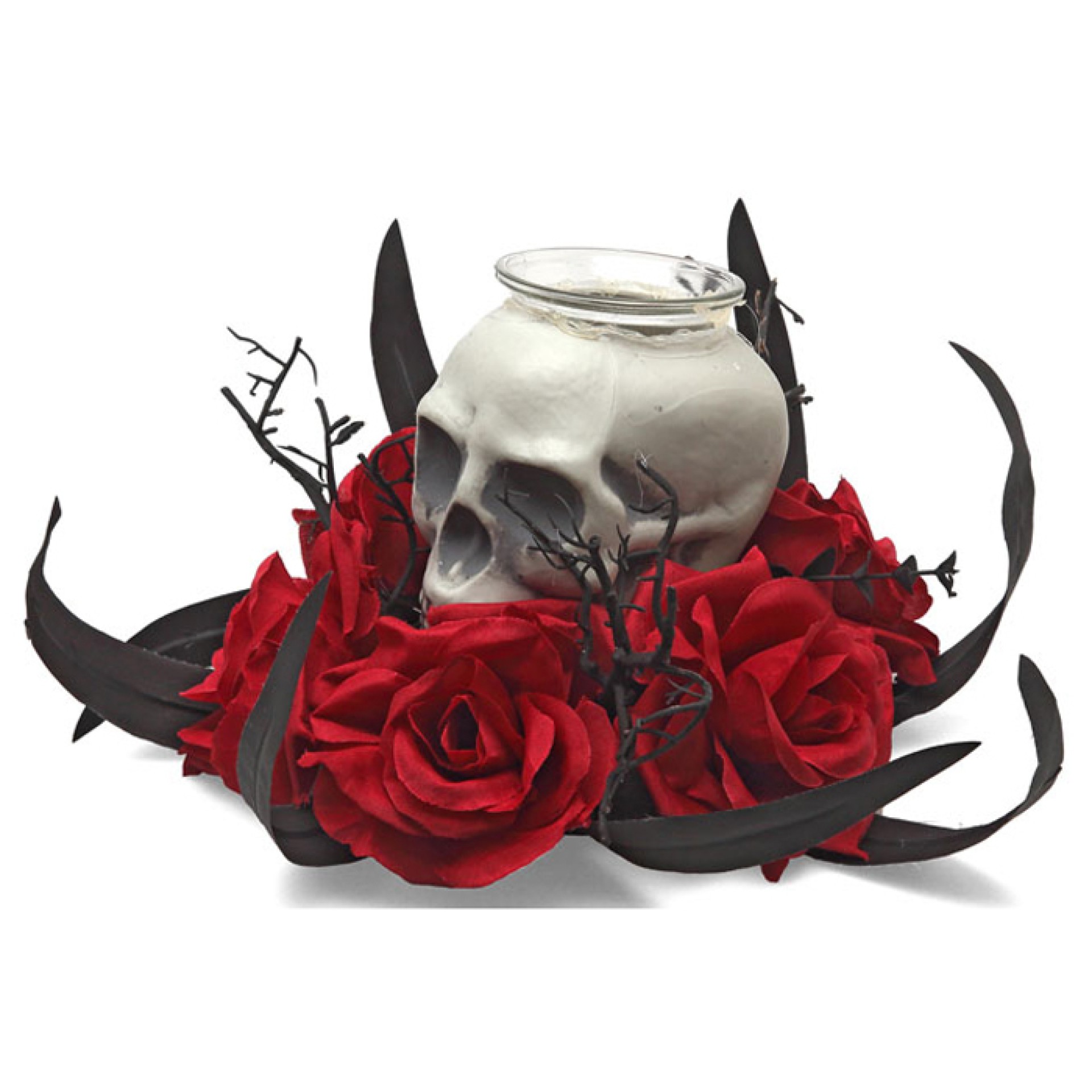 Castiçal Elegant Skull