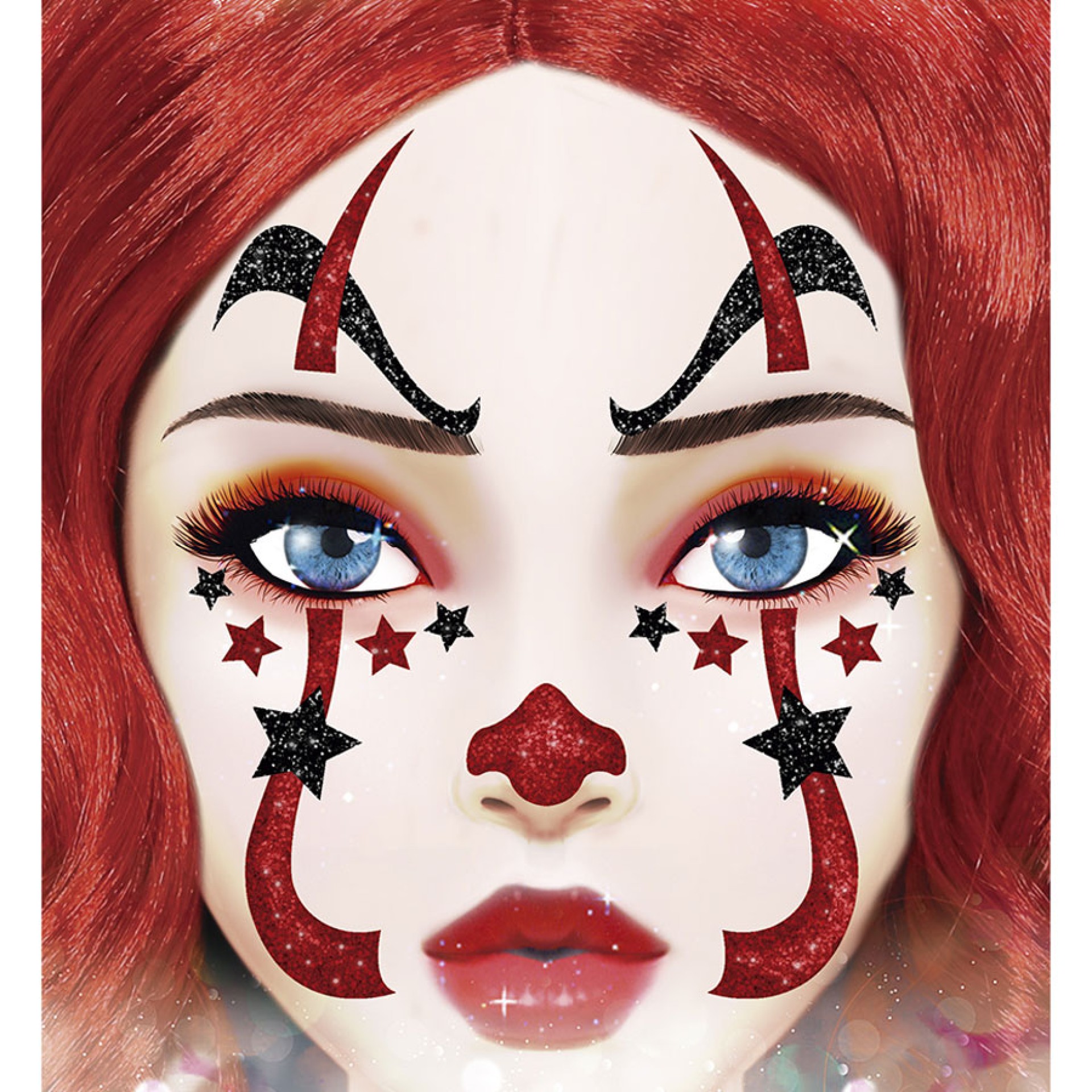 Adesivos Faciais It Clown