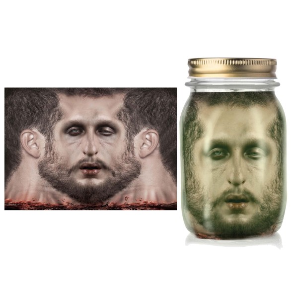 Cabeça no Frasco ilusão