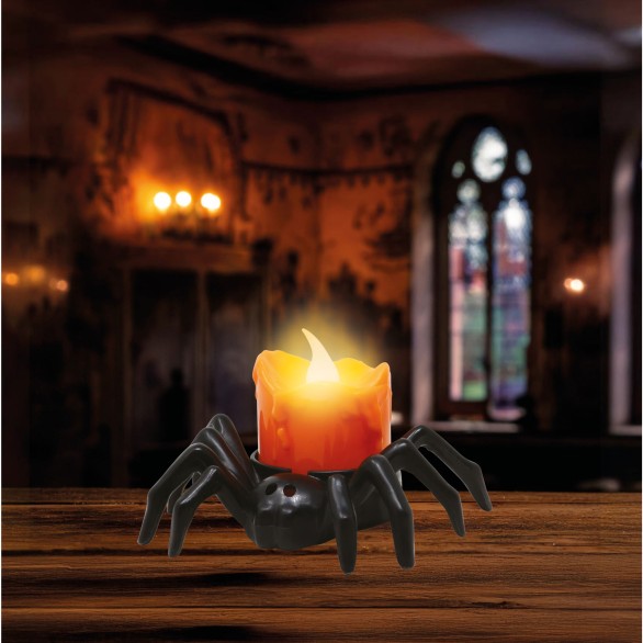Aranha Vela com Luz 9cm