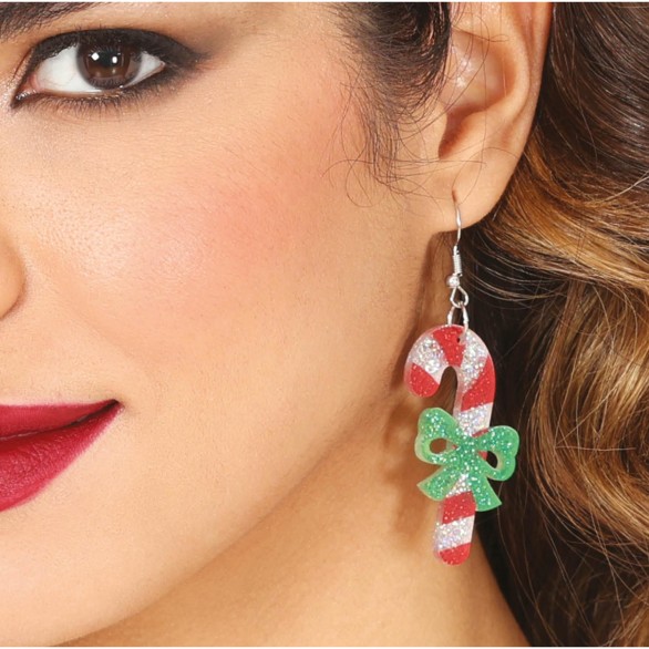 Brincos Candy Cane