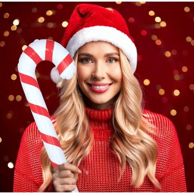 Bengala Candy Cane Insuflvel 90 CM