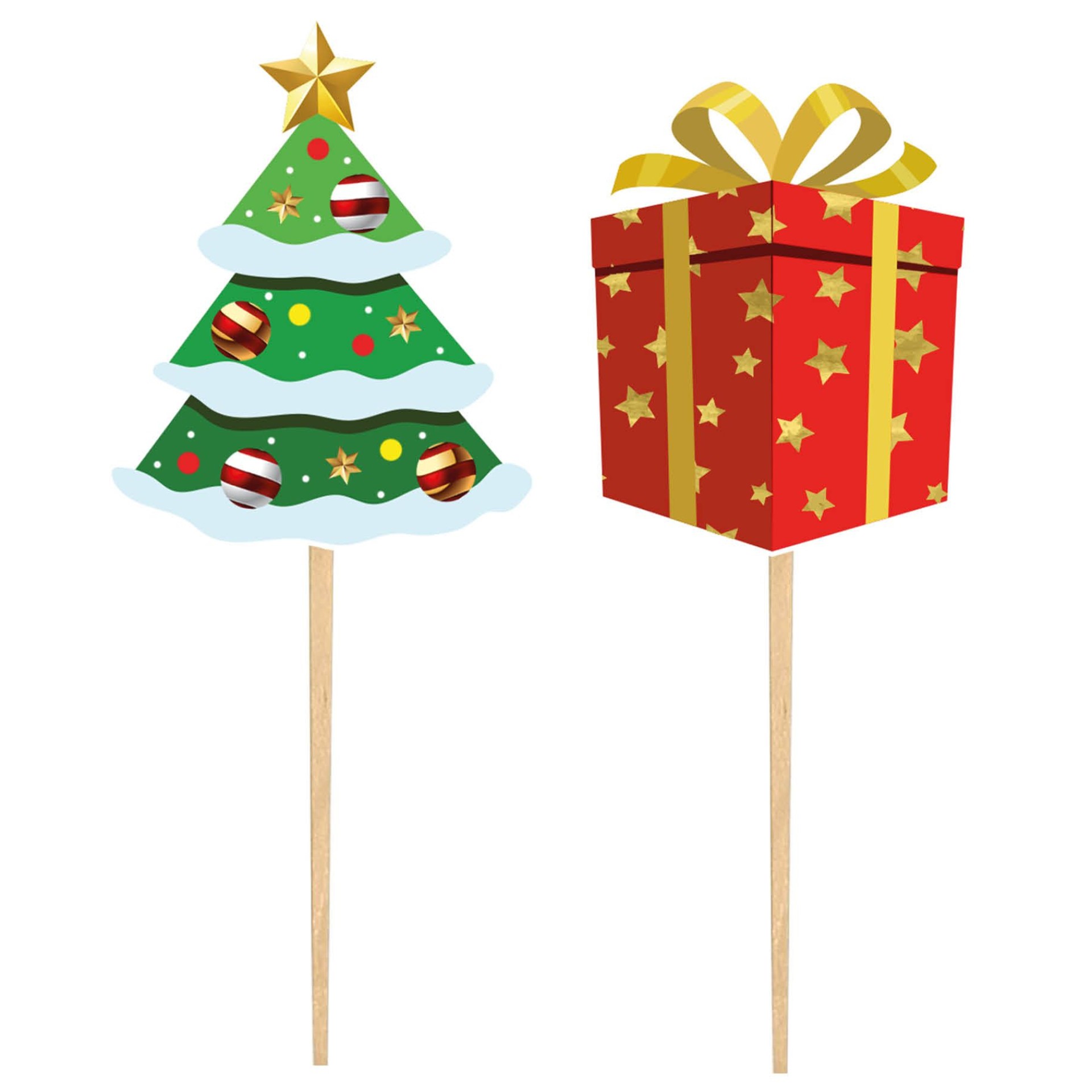 Topo Bolo Natal 12 Unid