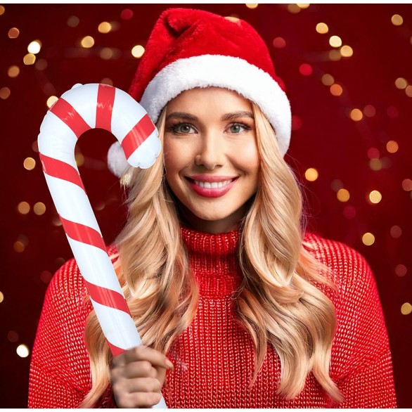Bengala Candy Cane Insuflvel 90 CM
