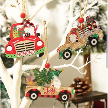 Pendente Truck Santa Sortido