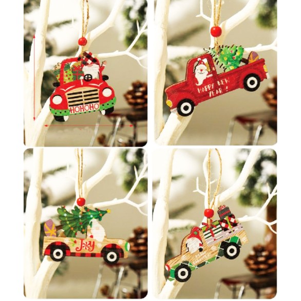 Pendente Truck Santa Sortido