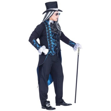 Fato Vampiro Vitoriano Azul