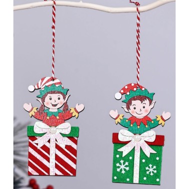 Pendente Natal Duende no Presente Sortido