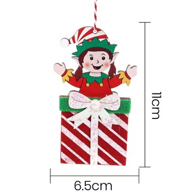 Pendente Natal Duende no Presente Sortido